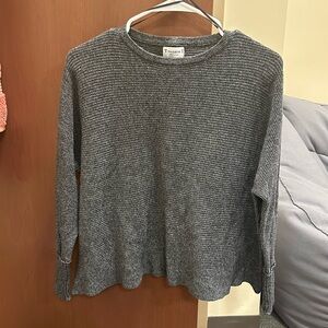 PULL&BEAR Dark Gray Knit Sweater